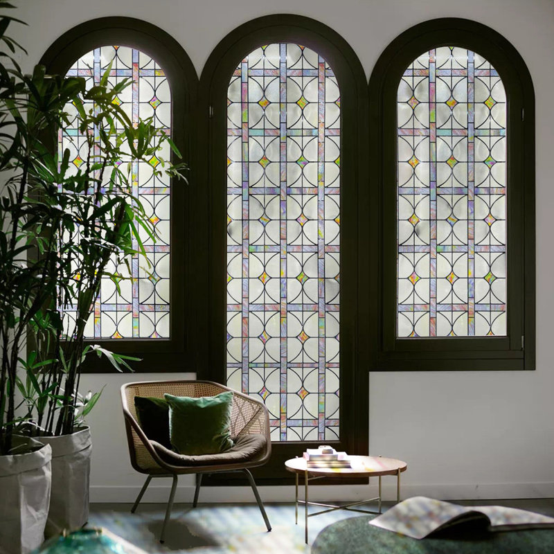 3D Stained Glass Window Film-A Million Dreams, 23.6" H x 35.4" W