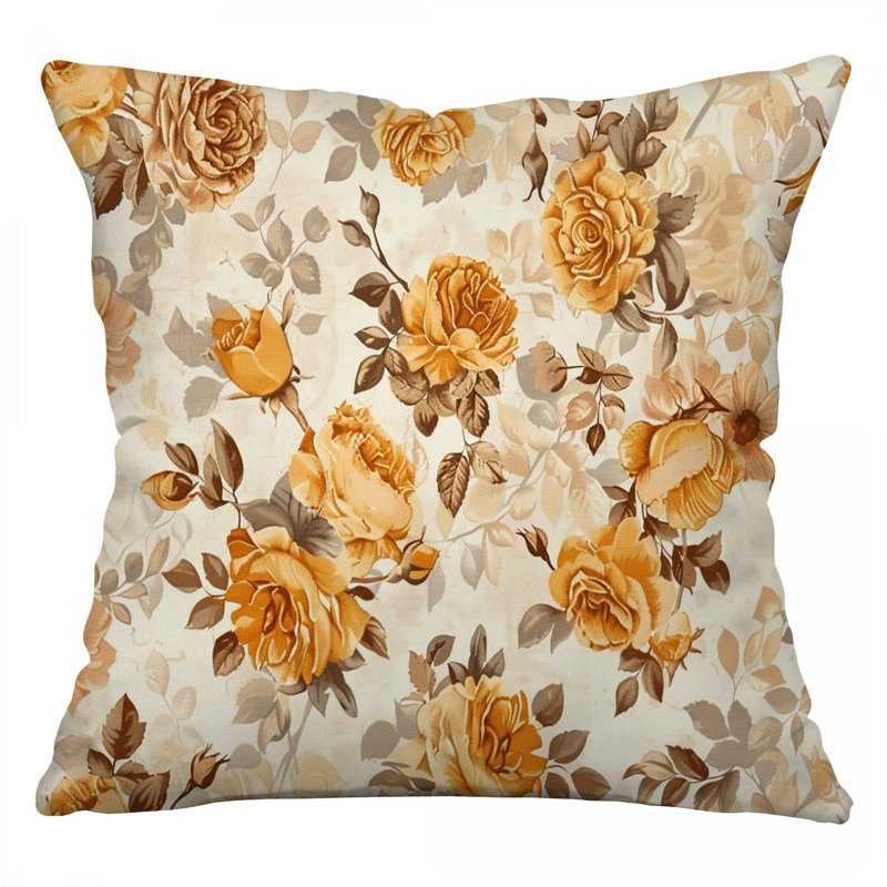 Coussin Floral Mix, H 18 po x l 18 po