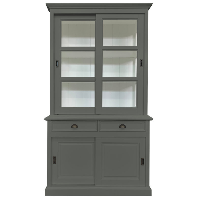 Benjamin-James Display Cabinet, Green Grey