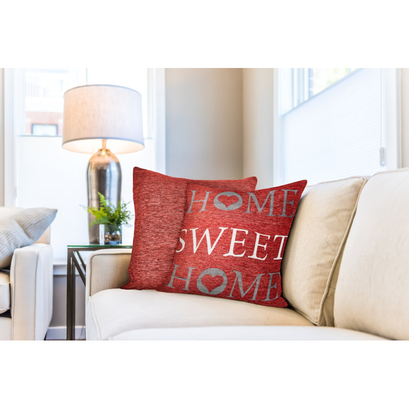 Crissyfield Square Throw Pillow Cover, Orange