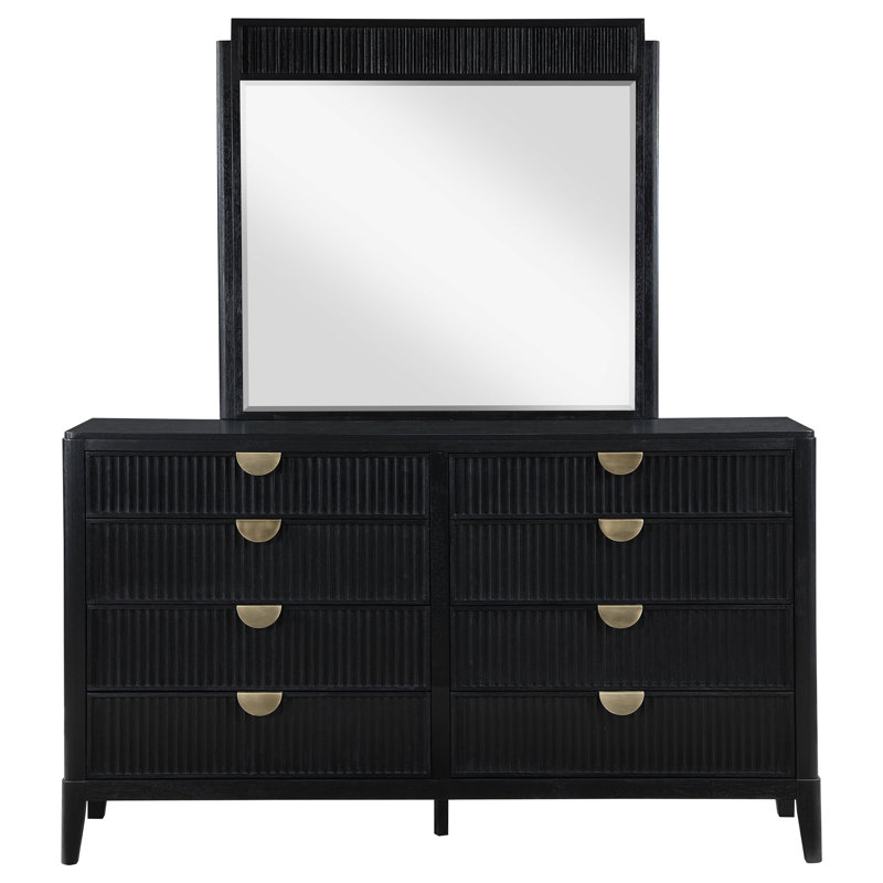Commode 8 tiroirs avec miroir