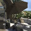 Parasol de patio 11 pieds avec manivelle en aluminium Pacifica-1219283011