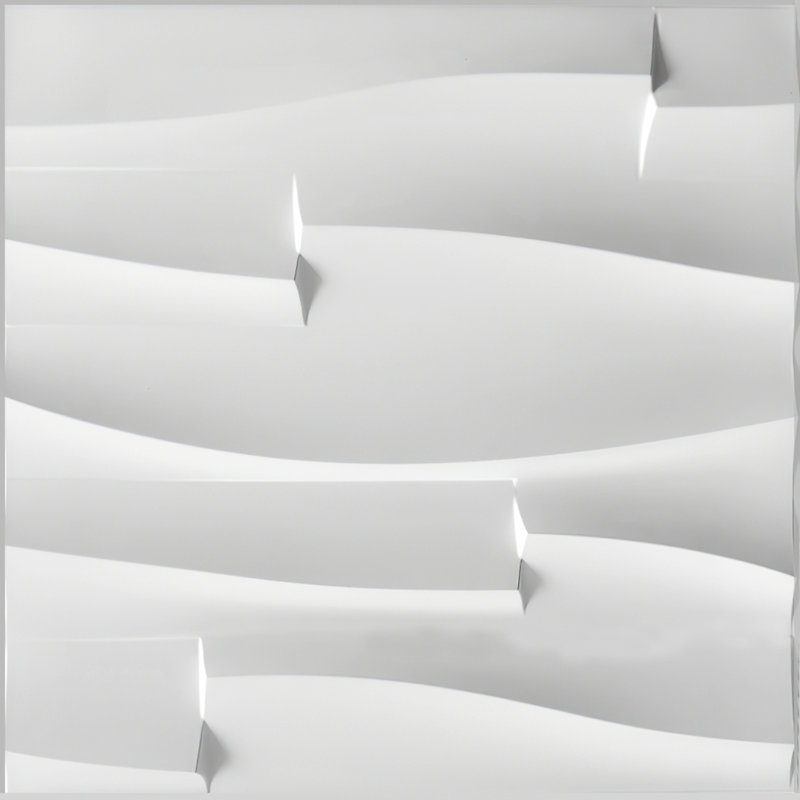 Panneau mural 3D blanc 19,7 po x 19,7 po Falkirk Ross (paquet de 10)