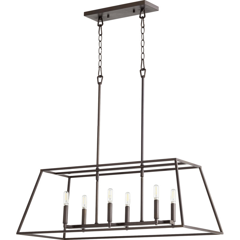 Arletta 6 - Light Kitchen Island Pendant, Oiled Bronze