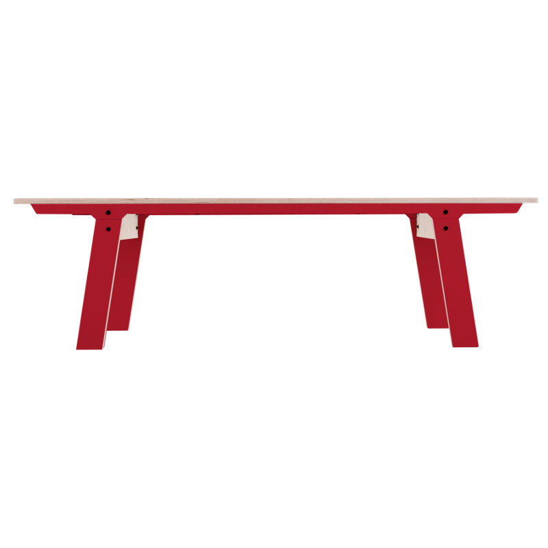 Giedi Upholstered Bench, Cherry Red, Medium