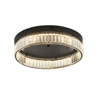 Modern LED Round Crystal Flush Mount 