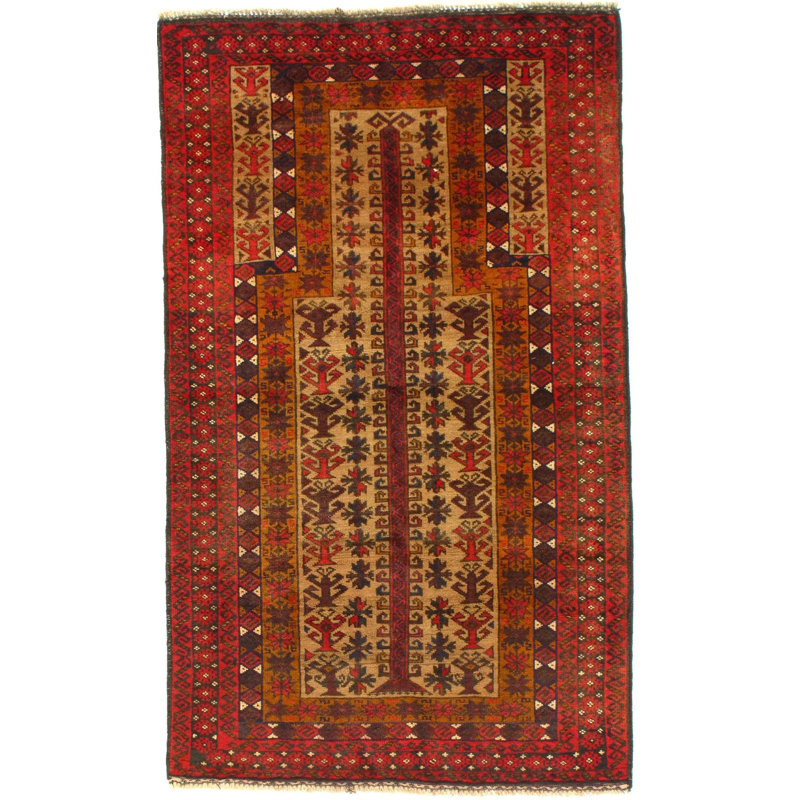 Kusumlata Hand Woven Cotton Oriental Area Rug
