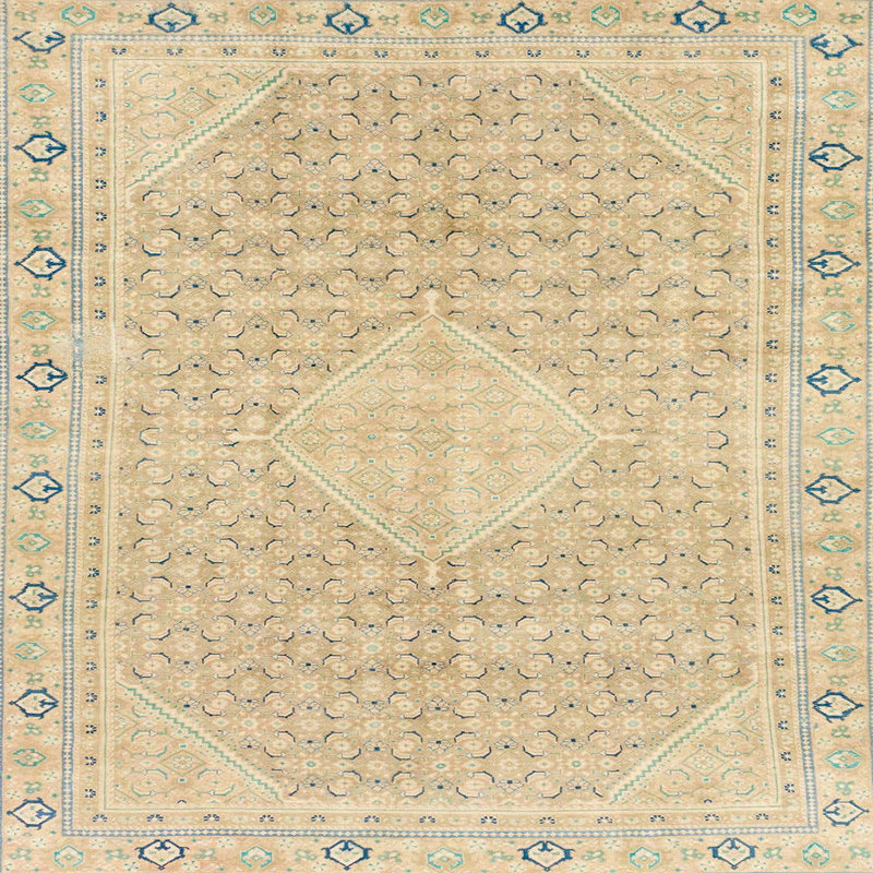 Abstract Indoor Rug, Square 7'