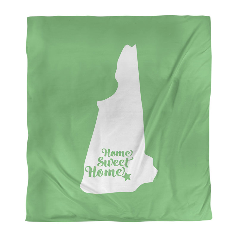 Housse de couette à la maison en tendre manchester, Polyester brossé, Housse de couette pour lit simple, Vert