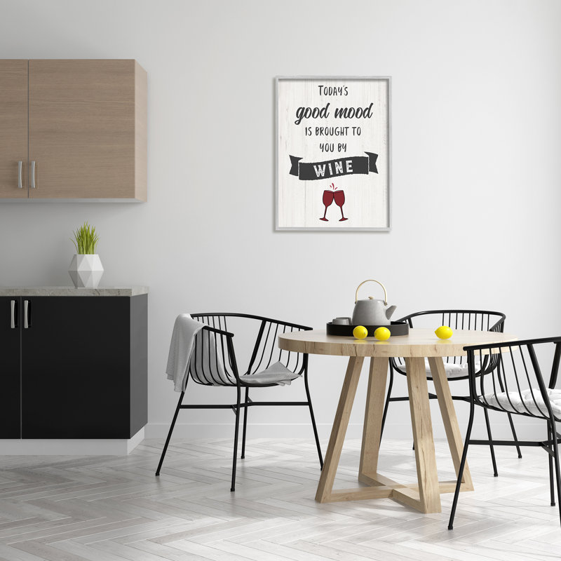 Good Good Mood By Wine, H 30 po x l 24 po, Estampe numérique Farmhouse