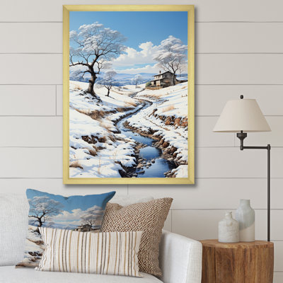 Snow Winters River Solitude I - impression
