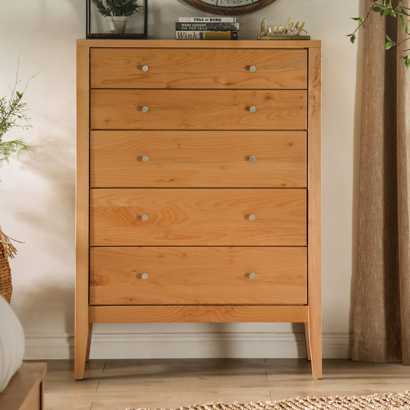 Conring 36'' W 5 - Drawer Dresser, Oak