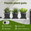  Square Flower Pot 6 Pcs Plastic-354333276-354333277
