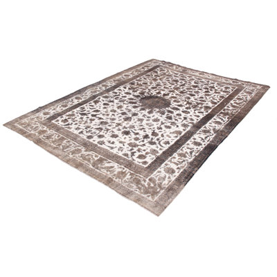 Cartina One-of-a-Kind 9'10" x 13'4" 1980s Rectangle Wool Area Rug in Ivory