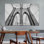 Élégante impression du pont de Brooklyn: vue sur toile de New York, décor moderne, toile tendue 1P