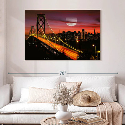 Lilie Moonlit San Francisco Bay Bridge