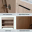 Ensemble de meuble-lavabo simple 18,39 po avec plateau en céramique Aleshea