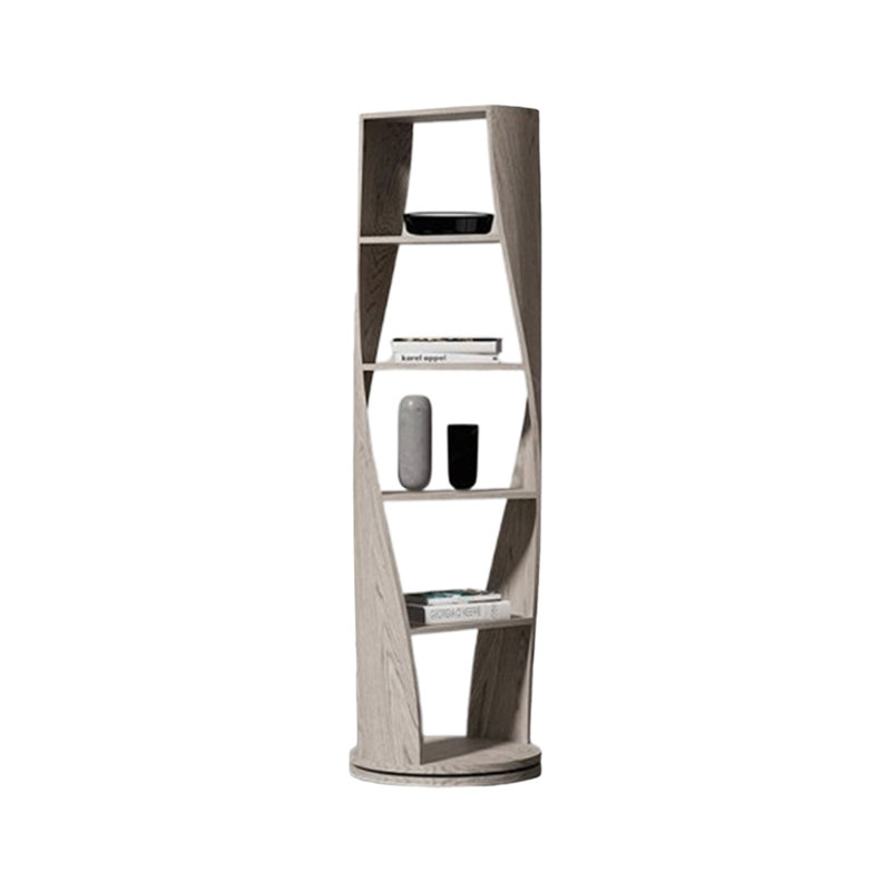 Gray Modern Solid wood Standard Bookcase, Gray