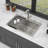30" Drop-In Kitchen Sink With Pull-Out Faucet And Soap Dispenser - 30 X 22 X 10 Inch Single Bowl 16 Gauge Stainless Steel Topmount Kitchen Sink Basin