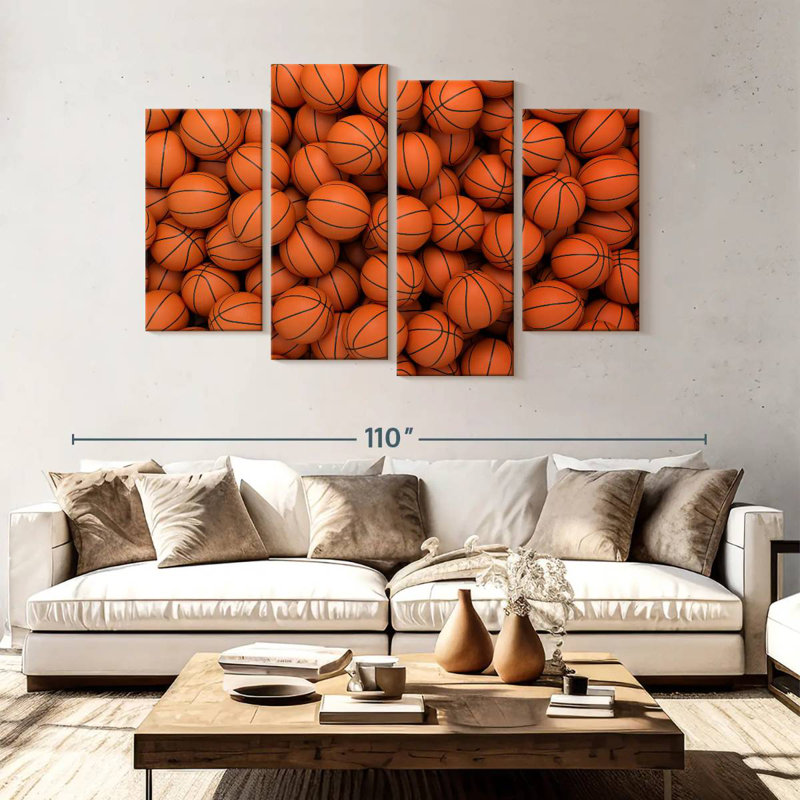 Mini balles de basketball Sireci, H 54 po x l 84 po