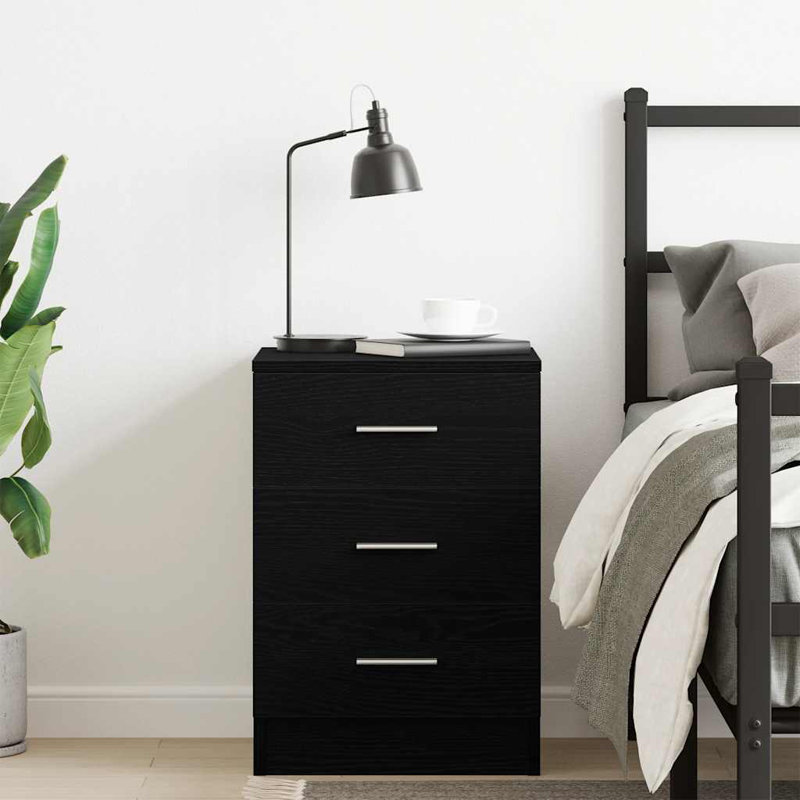 38cm W Manufactured Wood Bedside Table