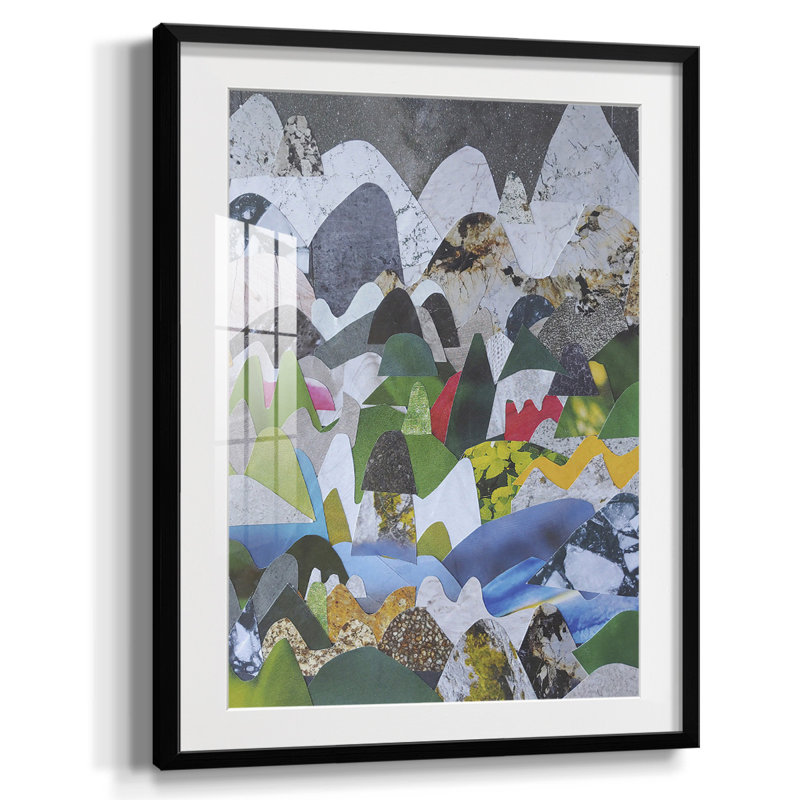 «Printed Umber Curiosities I», reproduction encadrée, Blanc, Papier avec cadre noir