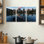 Ensemble de 3 panneaux muraux - David Martin Castan «Limedes Lake», art mural sur toile pour le salon, la chambre à coucher ou le bureau 