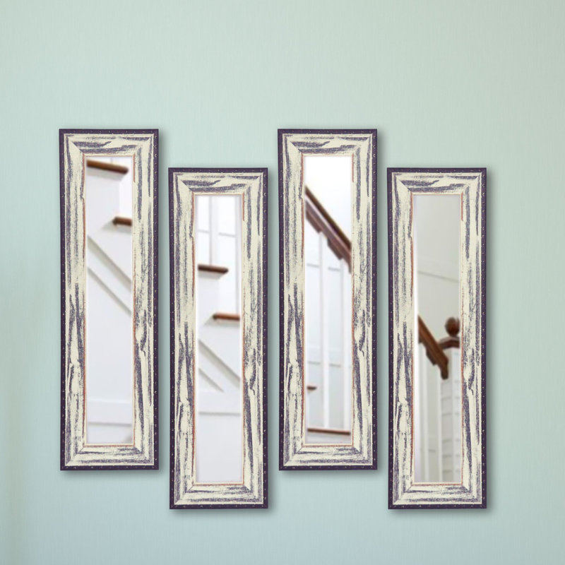 Letson Wood Flat Wall Mirror, 39.5" H x 11.5" W