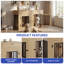 Double-door Dog Crate Console Table With Storage Drawers-1200707024