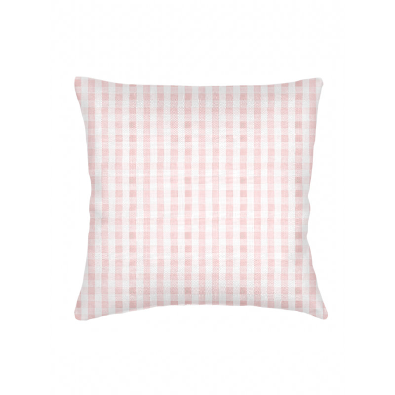 Printed Pillows Linen Gingham Accent Pillow, Light Gray, Square 26", Pillow Cover Only - No Insert