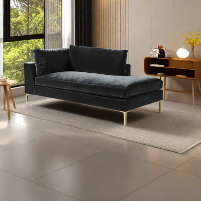 Fauteuil inclinable à haute élasticité en velours léger de style luxueux
