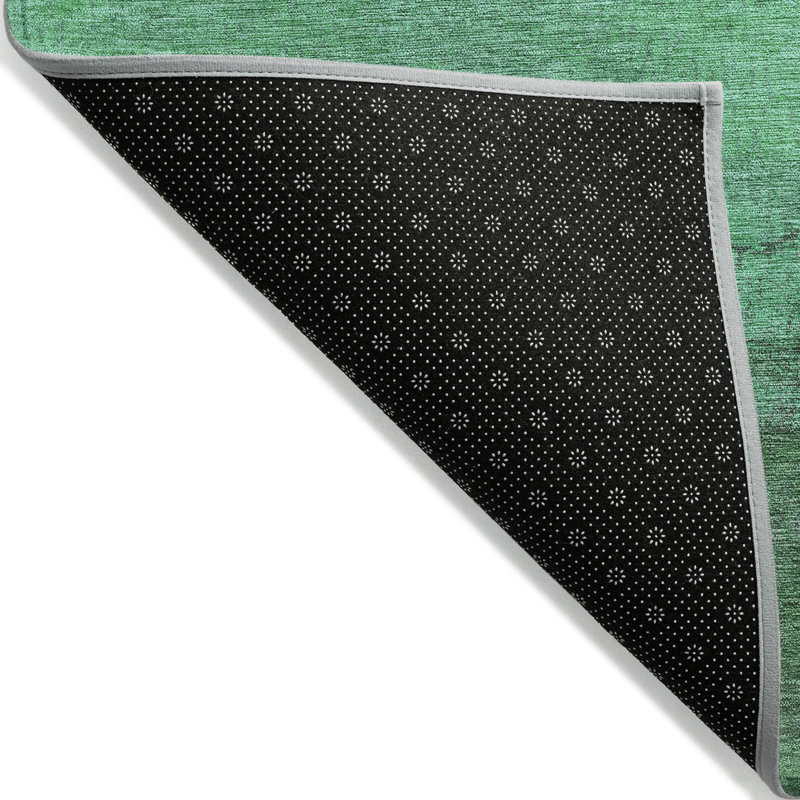 Tapis extérieur lavable abstrait vert 3 pi x 5 pi vert et menthe