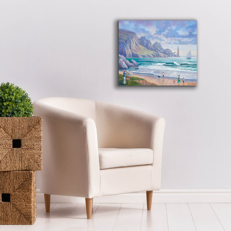"Peinture au bord de la mer" par John Zaccheo, H 20 po x l 24 po x P 0,75 po