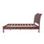 Structure de lit double en bois avec tête de lit, lit plateforme rétro, tête de lit arquée traditionnelle et pied de lit, grand rangement sous le lit, aucun sommier nécessaire, assemblage facile, noyer foncé-1385265308-1385265311