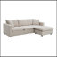 Canapé modulaire convertible avec repose-pieds, revêtement en polyester de haute qualité et structure durable pour une vie moderne-1302286692