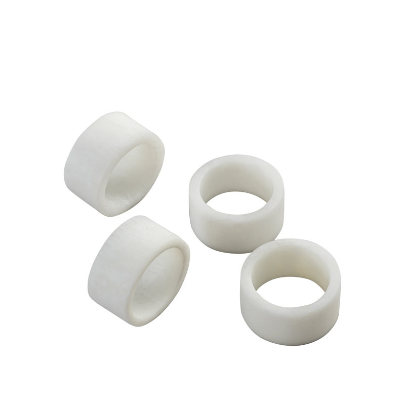 Ensemble de 4 serviettes de table dans une boîte , Blanc