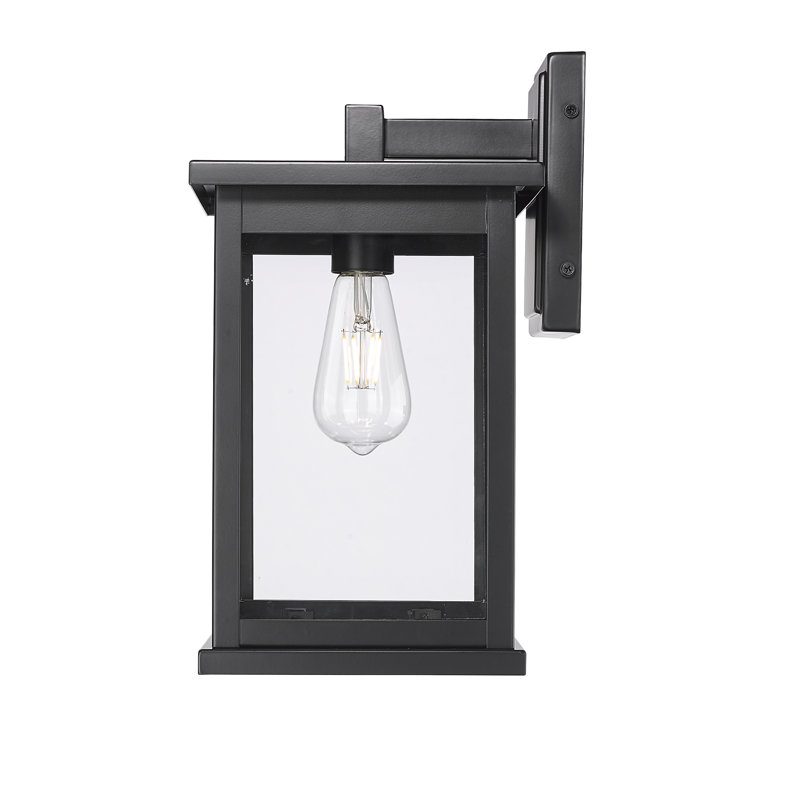 Raji 1 Light Outdoor Wall Sconce, 15.38" H x 8.5" W x 9.63" D