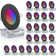 4Inch Slim LED Smart WIFI RGB Recessed Ceiling Light w/Junction Box and Trim, 10W No Hub required