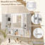Armoire à miroir murale 35 po x 28 po, 3 portes, tablettes réglables, réflexion claire, armoire à pharmacie 28 po pour la salle de bain et la chambre à coucher, rangement caché, panneau imperméable, organisation à domicile-911051821