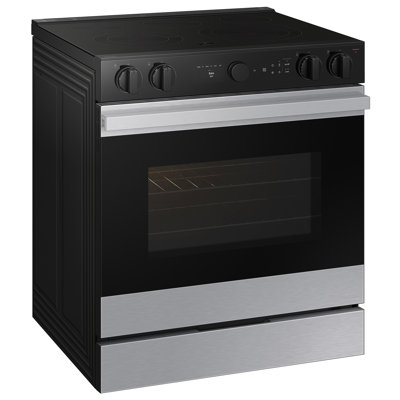 Samsung Bespoke Smart Slide-In ENERGY STAR Certified Electric Range 6.3 cu. ft. in Stainless Steel with Air Fry -  NSE6DG8502SRAA