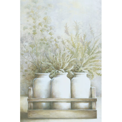 Bottle Vases - Wrapped Canvas Painting