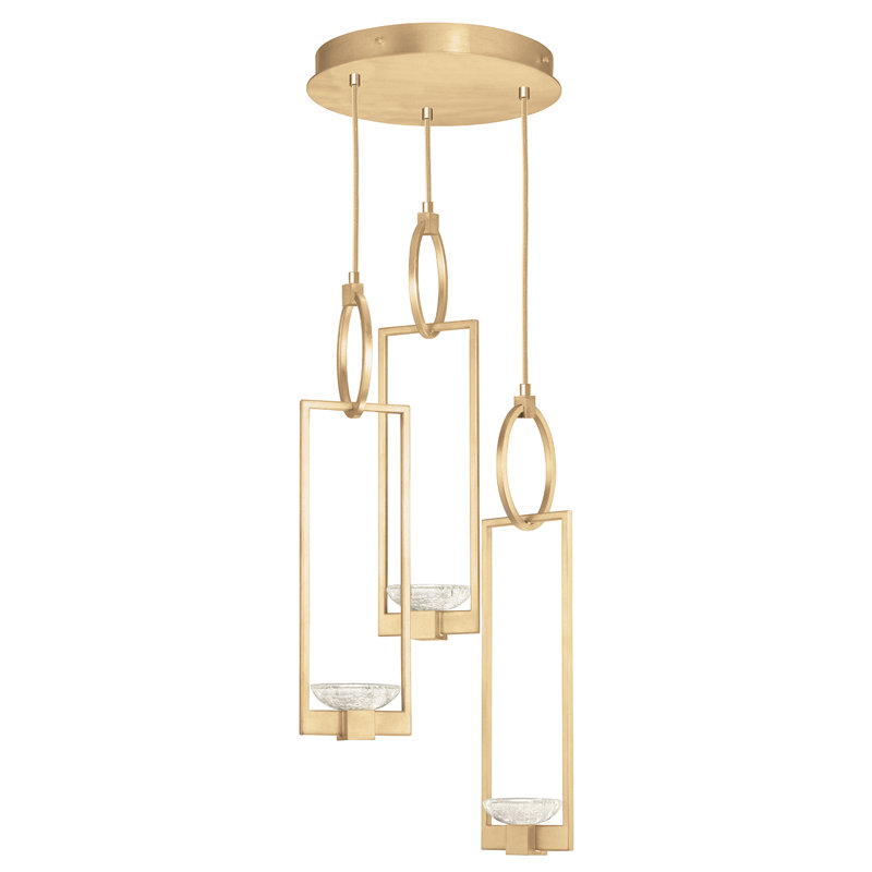 Delphi 3 - Light LED Cluster Pendant, Gold