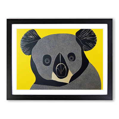 An Abstract Koala Bear - Framed Print