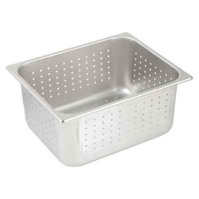 Winco HalfSize Rectangle Stainless Steel Food Storage Container