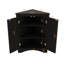 Armoire de rangement autoportante triangulaire avec tablettes réglables-566482378