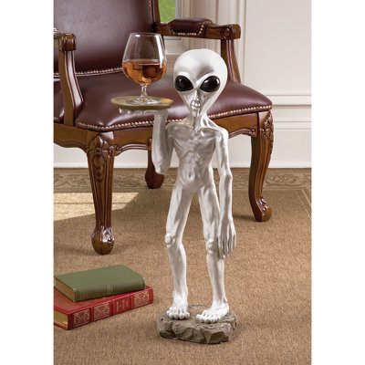 Roswell the Alien Butler Sculpture Tray Table