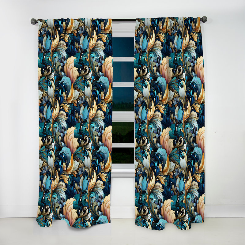 Mystic Reverie - Motif cachemire III, L 52 po x L 90 po