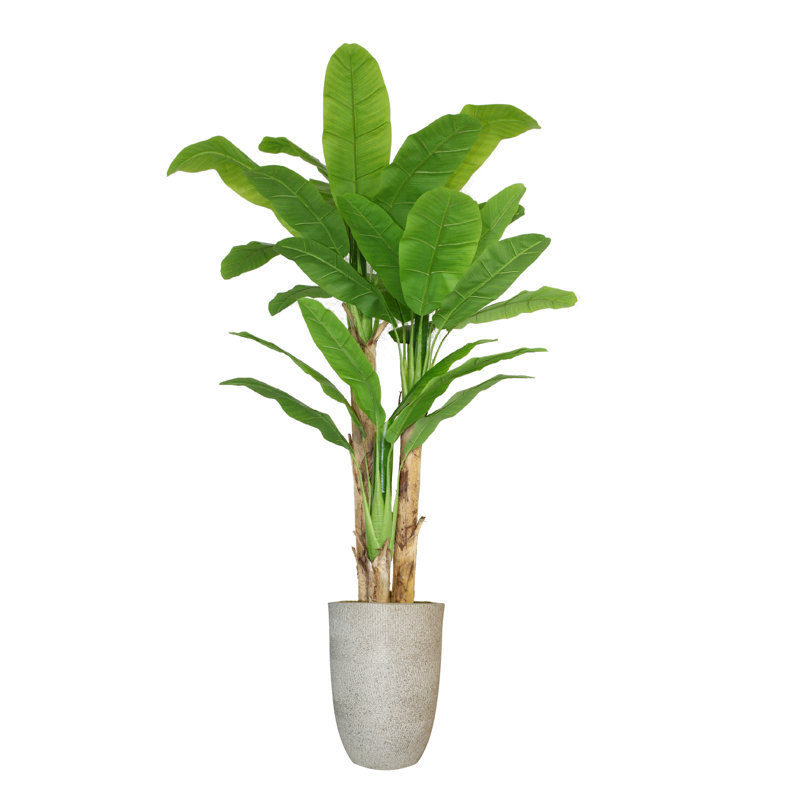 Arbre de bananier artificiel Panama en pot