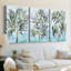 «Candy Palm Fresco II», toile tendue sur mesure - 3 pièces-659877958