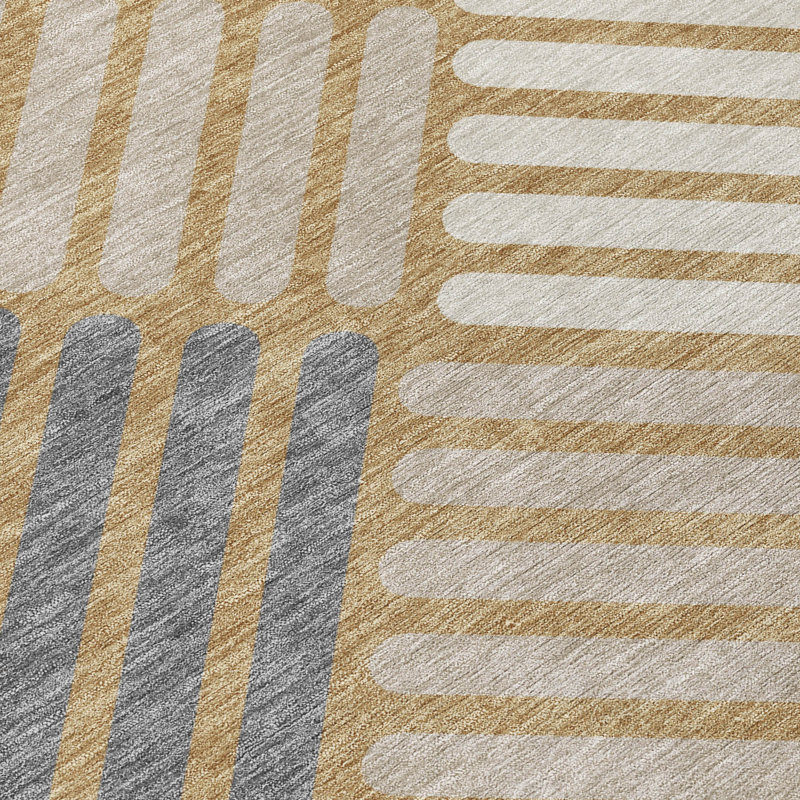 Machine Washable Indoor/Outdoor Chantille ACN2339 Geometric Rug, Rectangle 2'6" x 3'10"